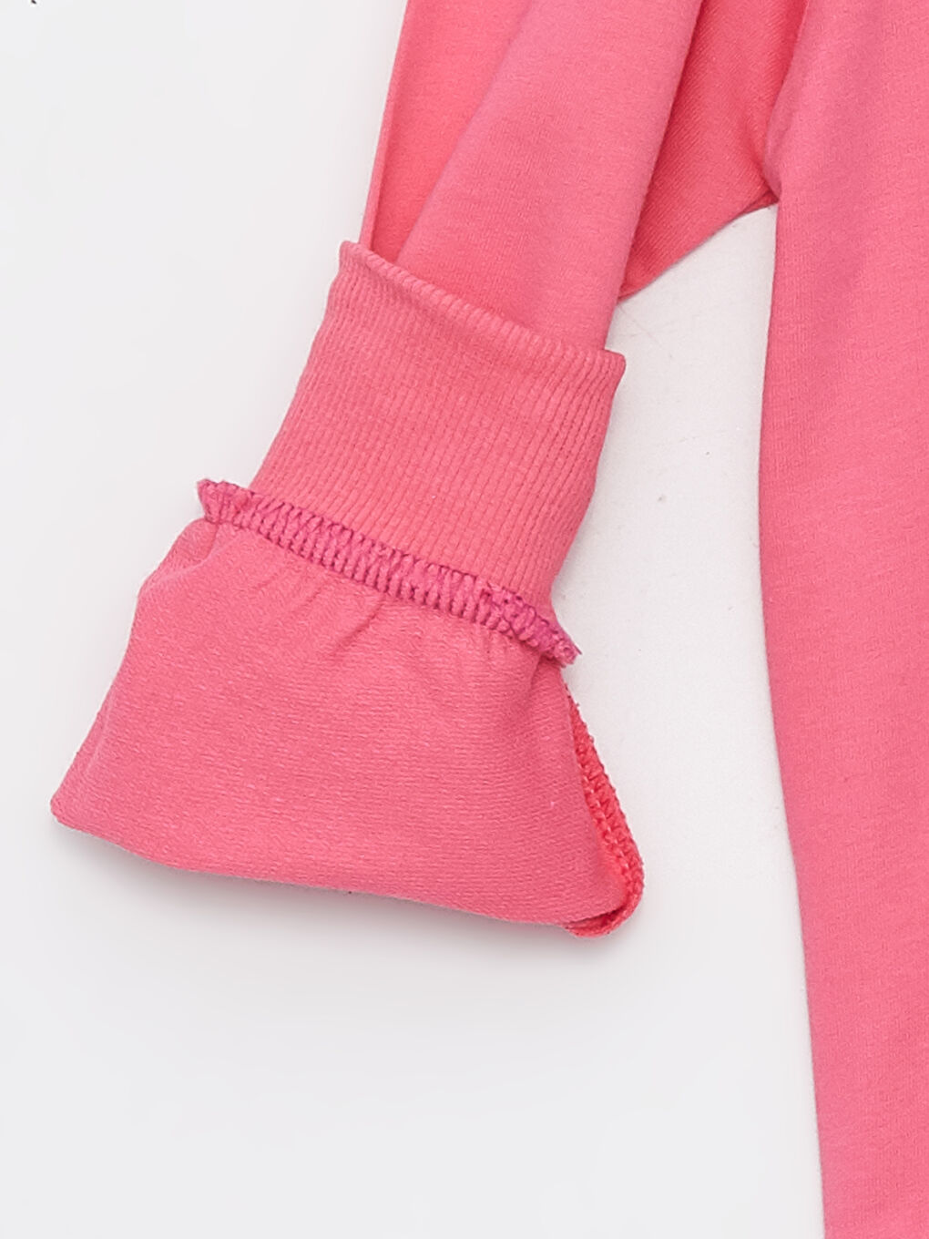 Calimera Kids Koyu Pembe Bisiklet Yaka Baskılı Uzun Kollu Kız Çocuk Sweatshirt - 2