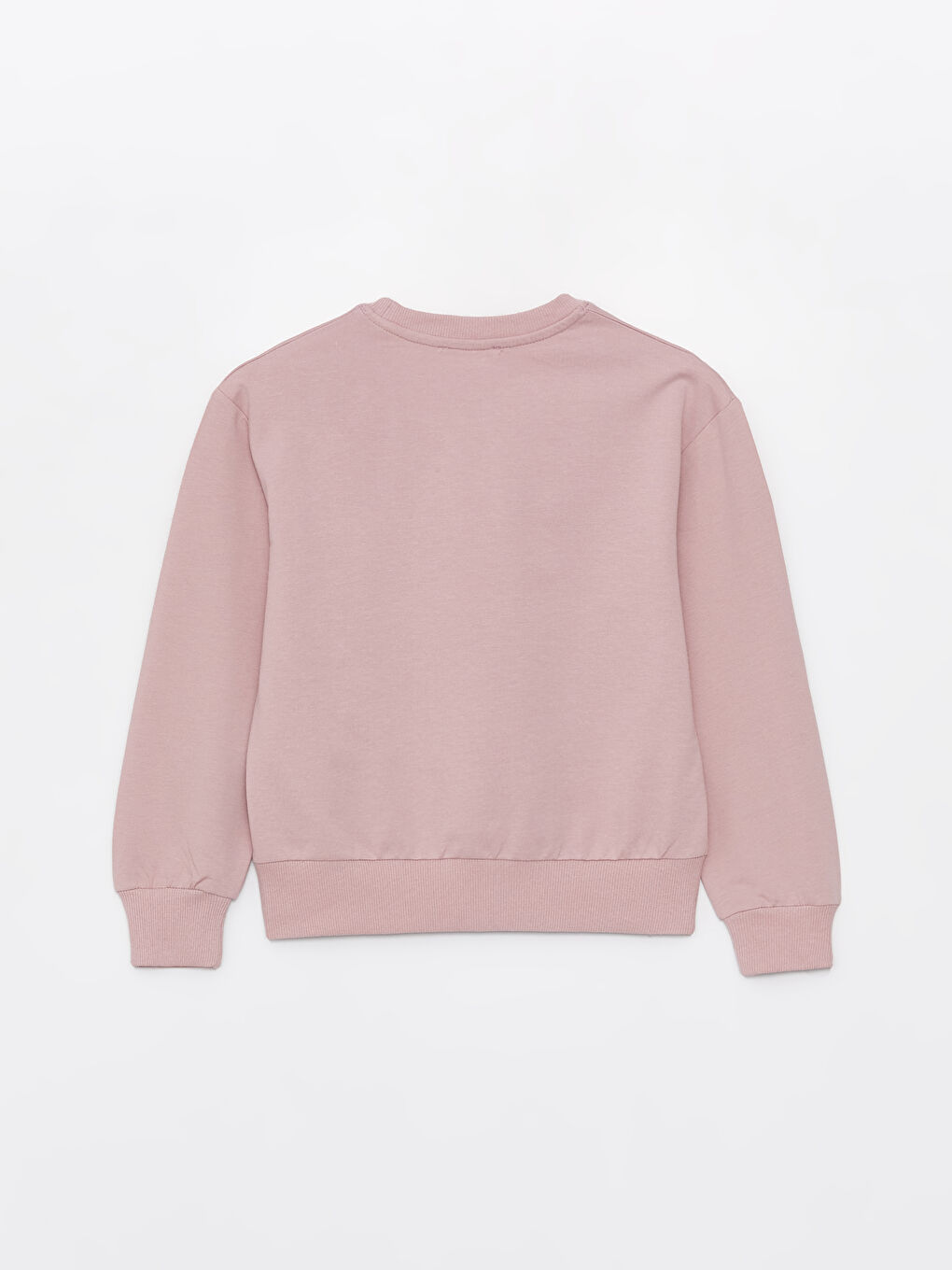 Calimera Kids Açık Gül Kurusu Bisiklet Yaka Baskılı Uzun Kollu Kız Çocuk Sweatshirt - 3