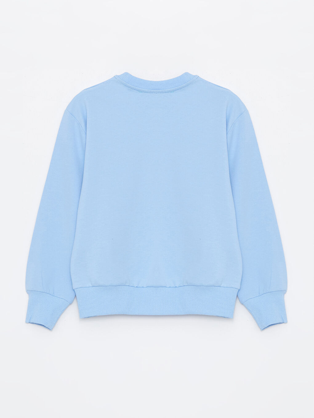 Calimera Kids Açık Mavi Bisiklet Yaka Baskılı Uzun Kollu Kız Çocuk Sweatshirt - 1