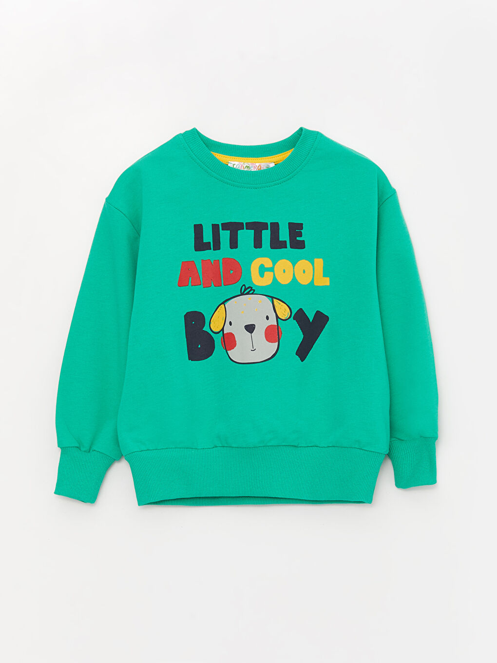 Calimera Kids Yeşil Bisiklet Yaka Uzun Kollu Erkek Bebek Sweatshirt - 2