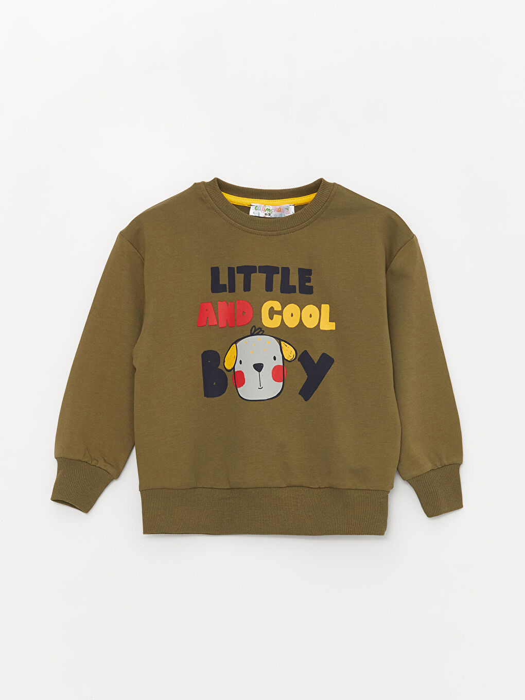 Calimera Kids Haki Bisiklet Yaka Uzun Kollu Erkek Bebek Sweatshirt - 2