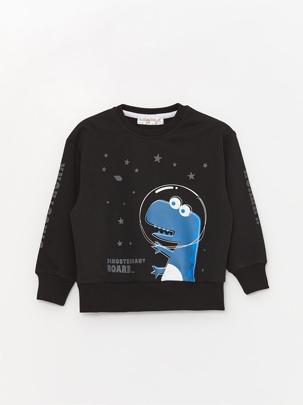 Calimera Kids Siyah Bisiklet Yaka Uzun Kollu Erkek Bebek Sweatshirt - 2