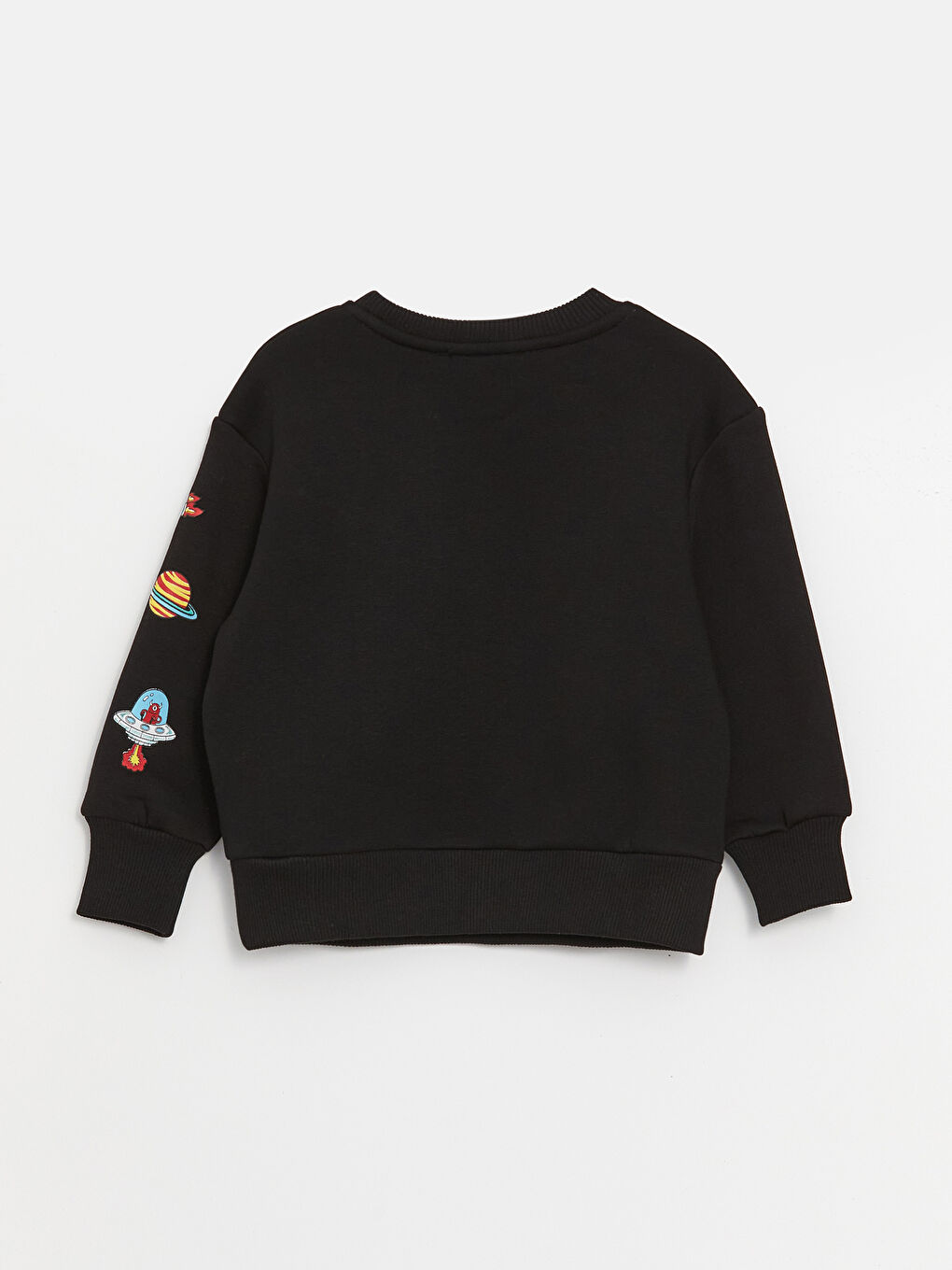 Calimera Kids Siyah Bisiklet Yaka Uzun Kollu Baskılı Erkek Bebek Sweatshirt - 1