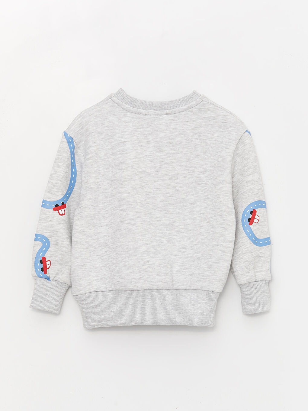 Calimera Kids Gri Melanj Bisiklet Yaka Uzun Kollu Erkek Bebek Sweatshirt - 1