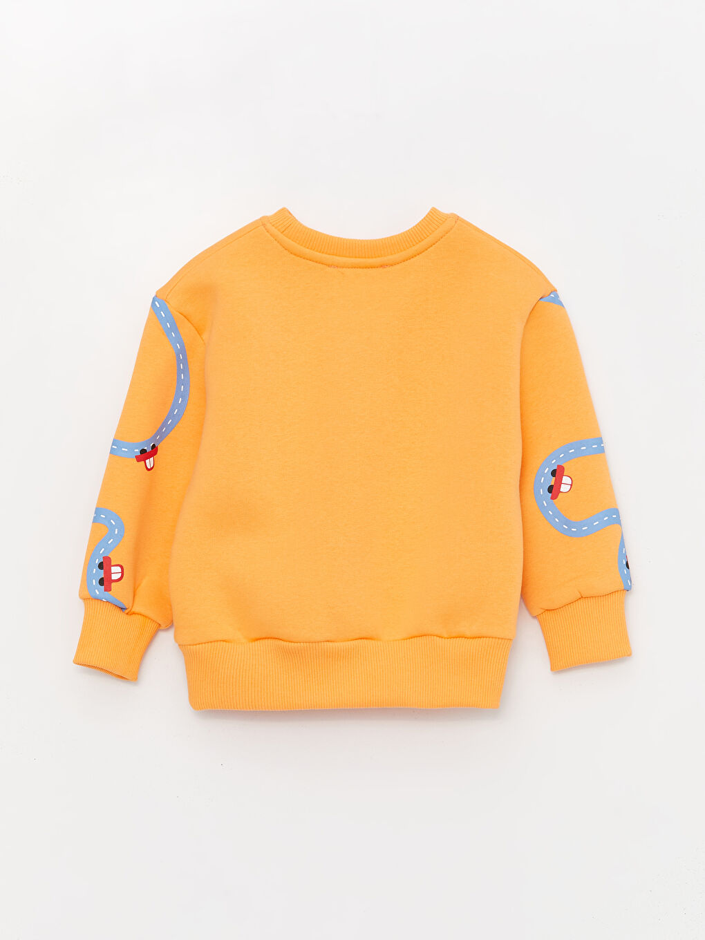 Calimera Kids Pastel Turuncu Bisiklet Yaka Uzun Kollu Erkek Bebek Sweatshirt - 3