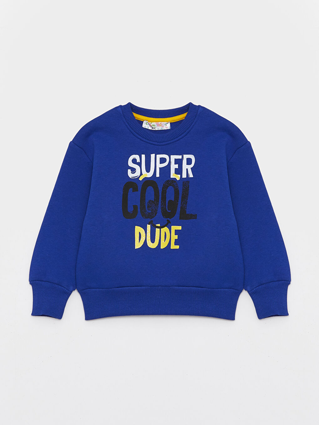 Calimera Kids Saks Bisiklet Yaka Uzun Kollu Erkek Bebek Sweatshirt