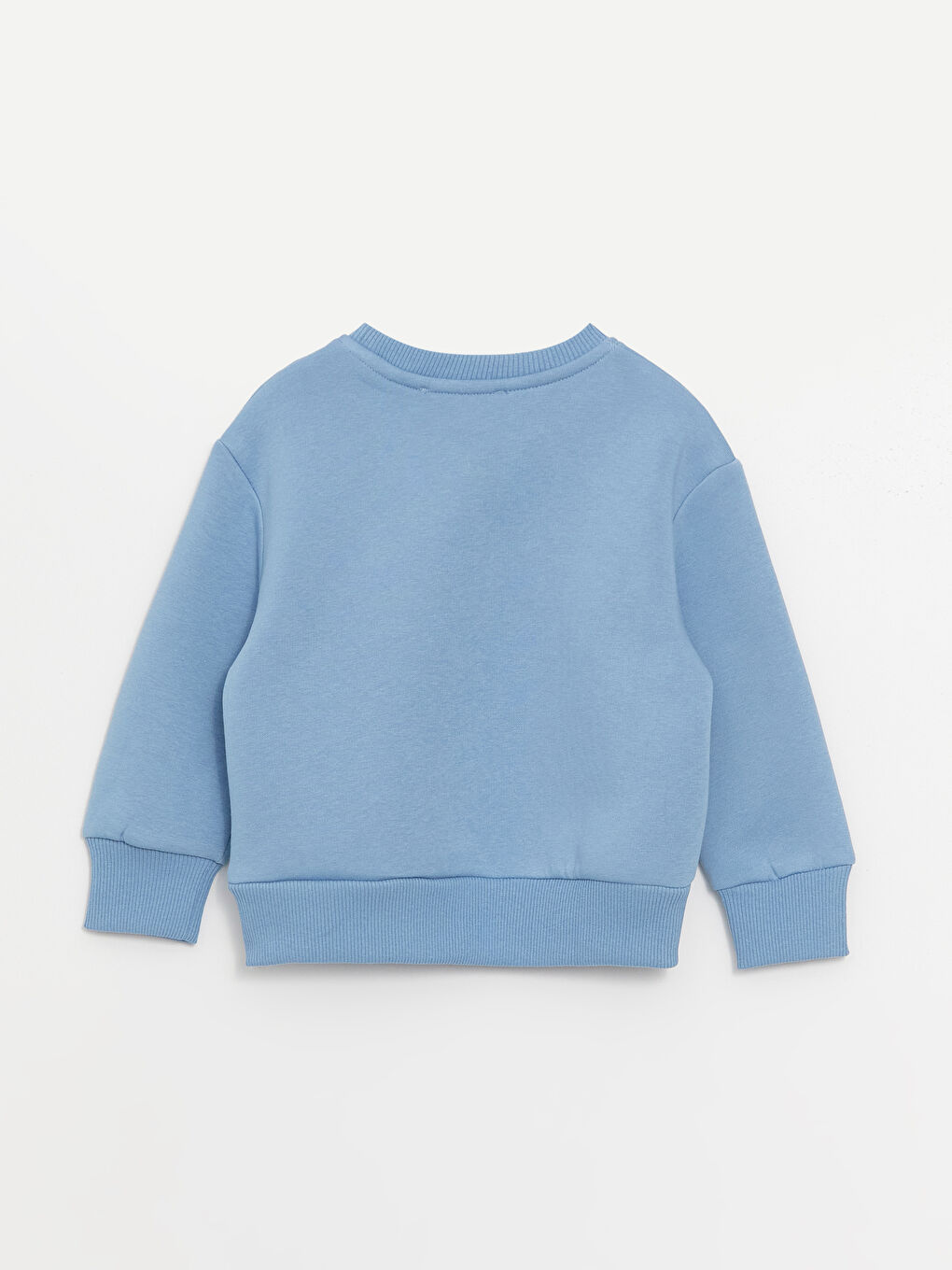 Calimera Kids Açık İndigo Bisiklet Yaka Uzun Kollu Baskılı Erkek Bebek Sweatshirt - 1