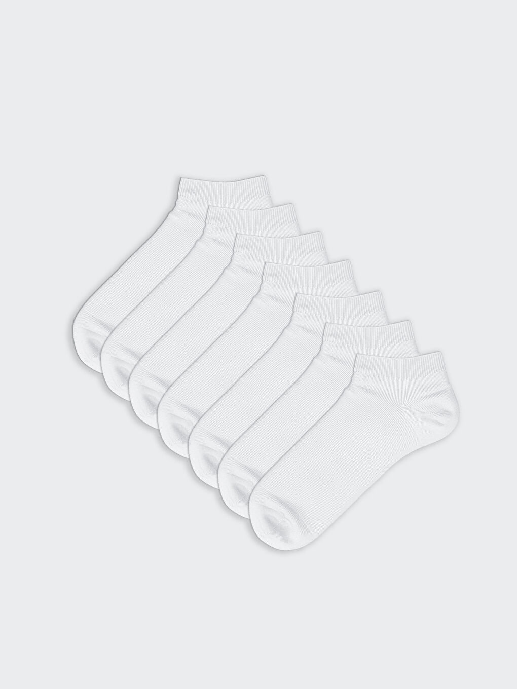Beyaz Erkek Patik Çorap 7'li-1