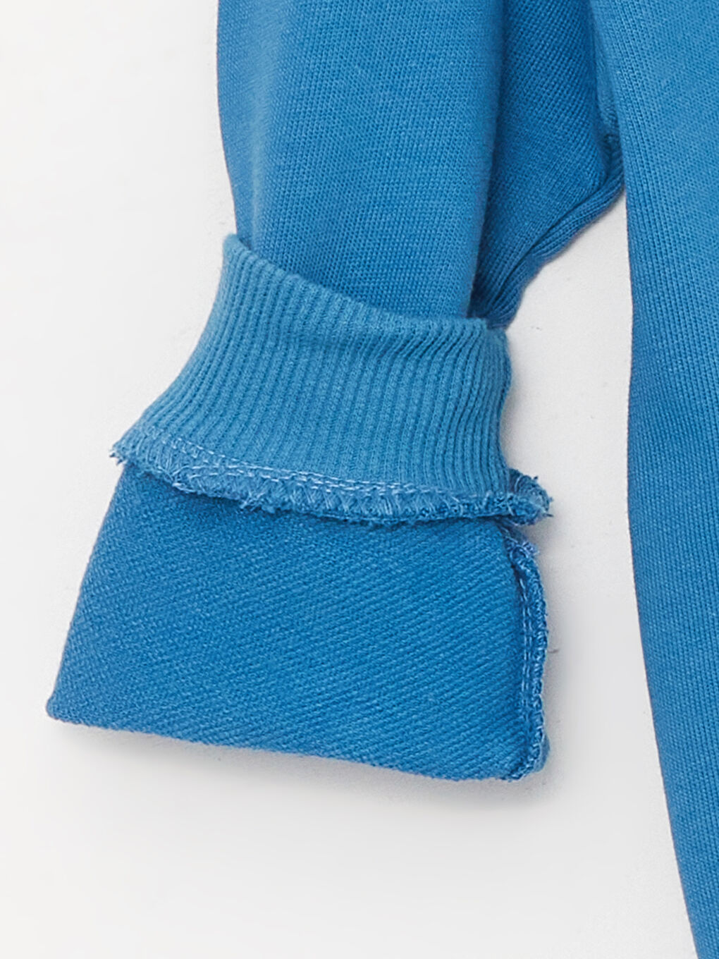 Mavi Bisiklet Yaka Uzun Kollu Baskılı Erkek Bebek Sweatshirt-2