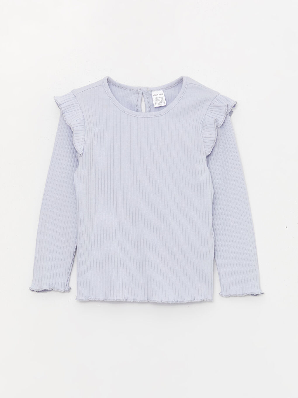 Футболка с круглым вырезом и длинным рукавом для малышек девочек-3