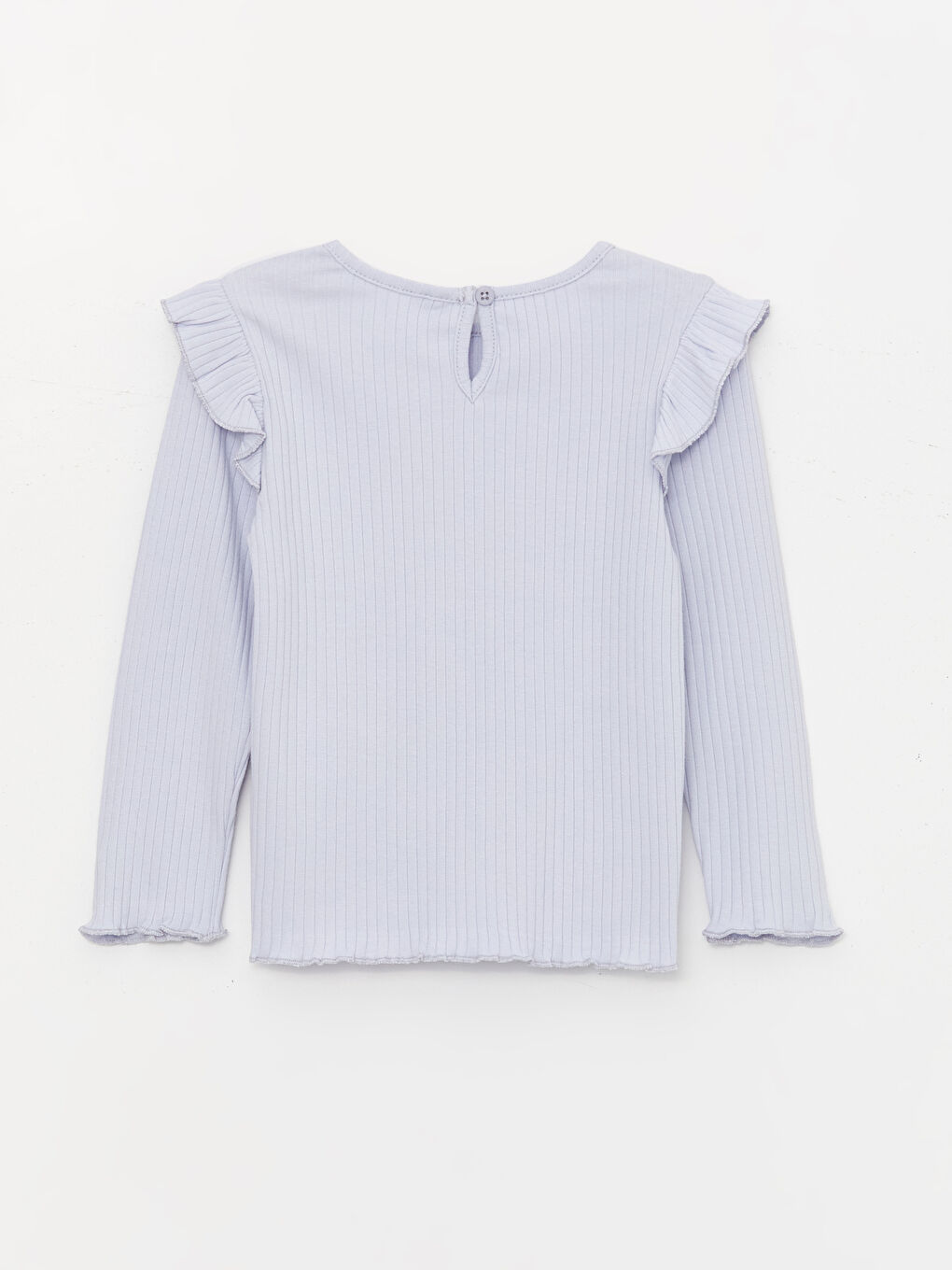 Футболка с круглым вырезом и длинным рукавом для малышек девочек-4