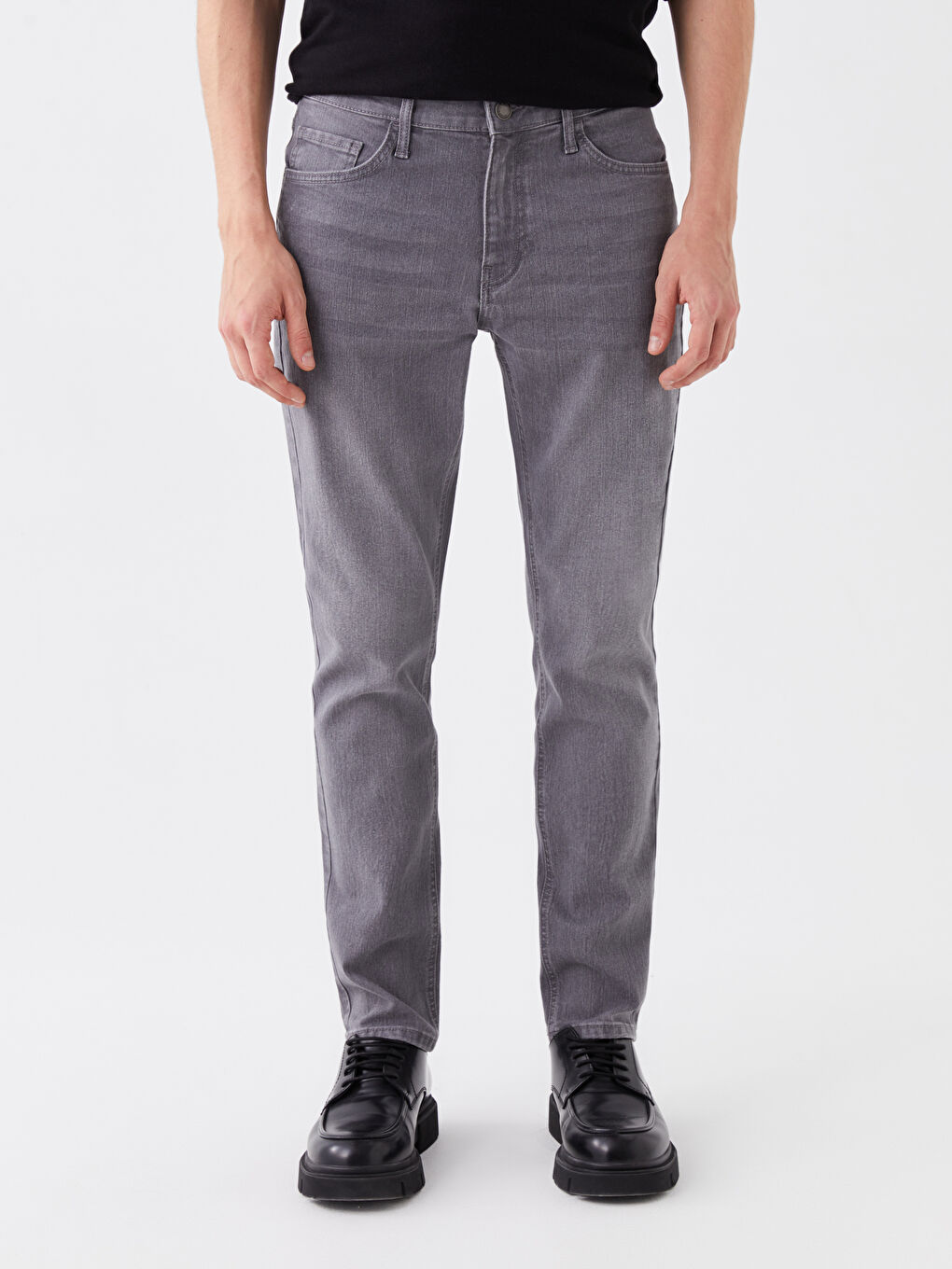 Gri 750 Slim Fit Erkek Jean Pantolon-2