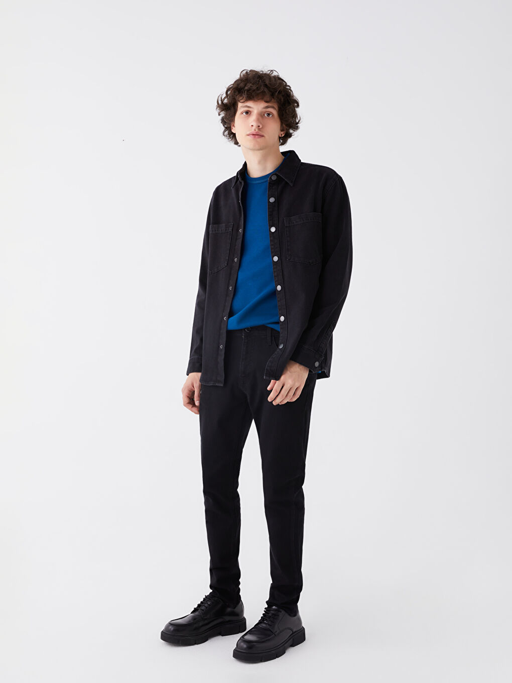 Siyah 750 Slim Fit Erkek Jean Pantolon