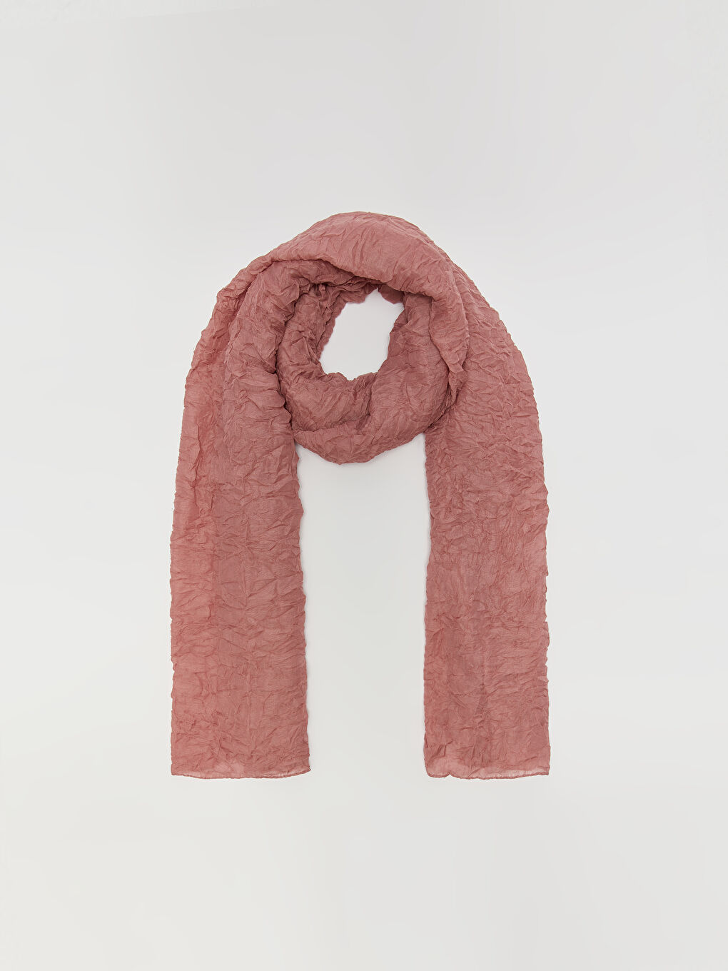 Pembe Düz Dokuma Kadın Şal