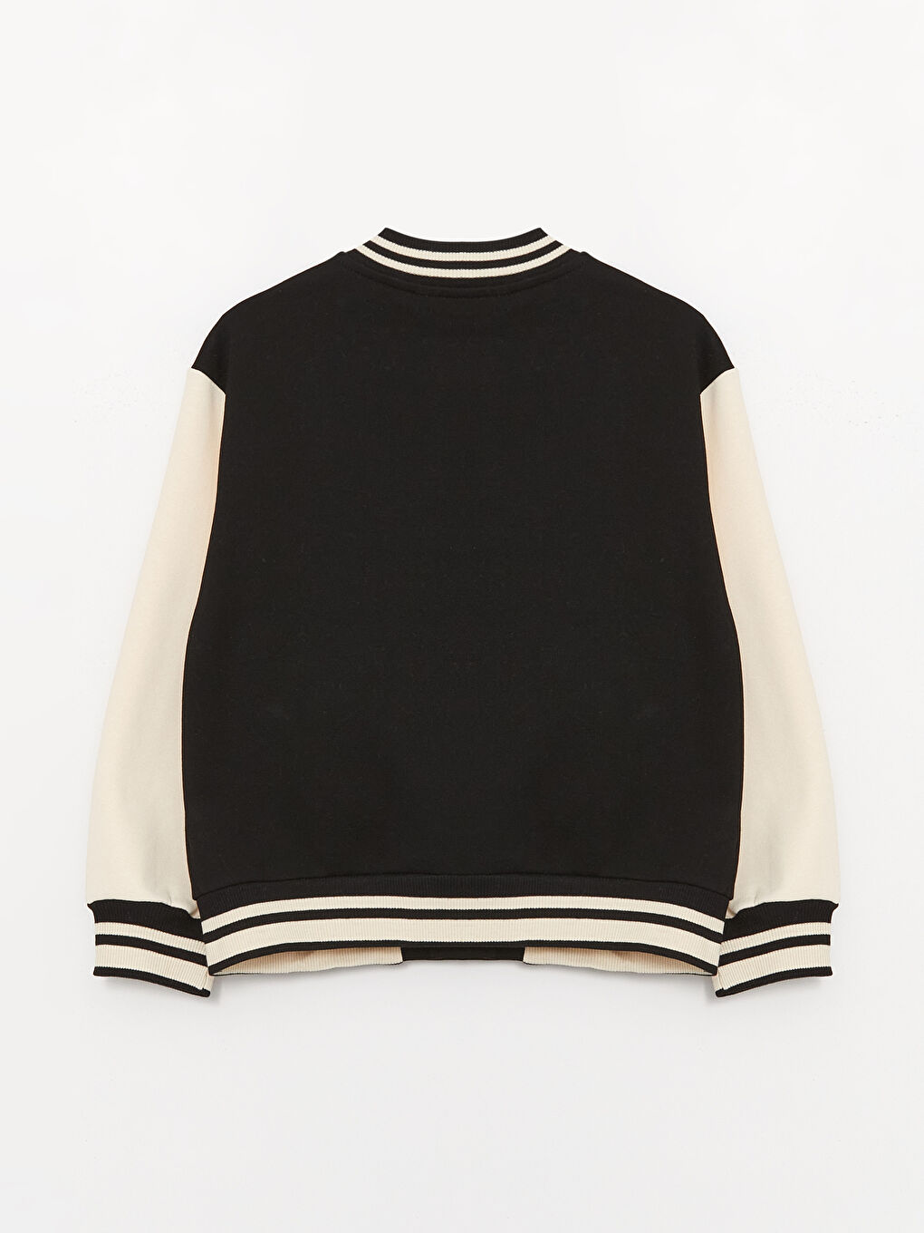 Siyah Nakışlı Uzun Kollu Kız Çocuk Kolej Ceket-1