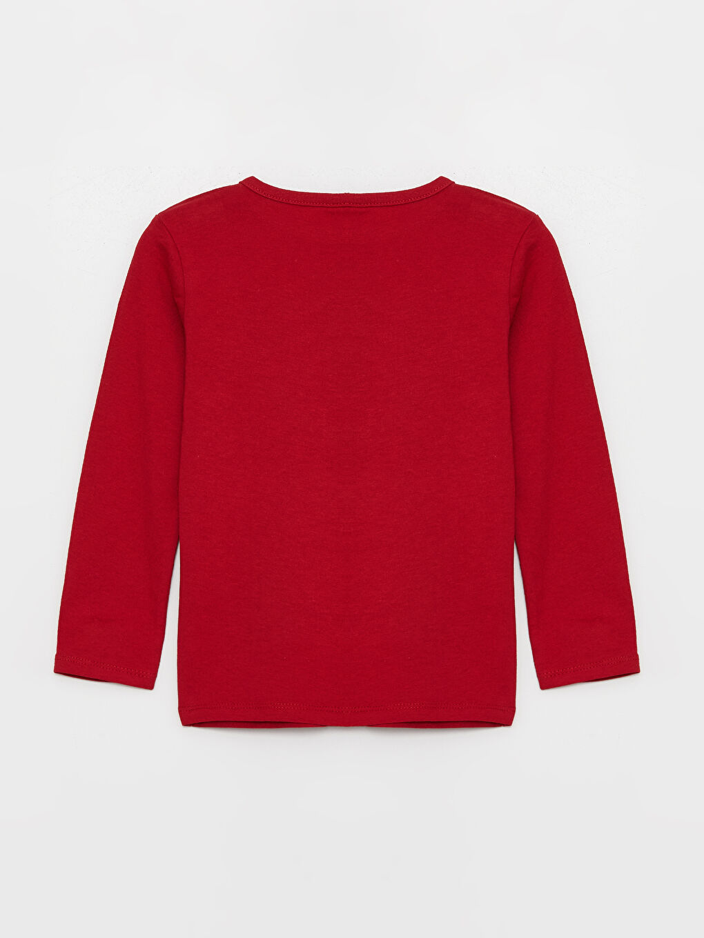 Kırmızı Bisiklet Yaka Uzun Kollu Desenli Erkek Bebek Pijama Takımı-2