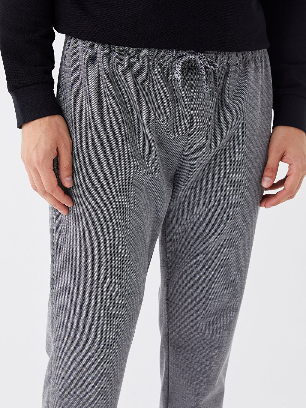 LCWAIKIKI Classic Siyah Slim Fit Erkek Jogger Eşofman Altı - 4