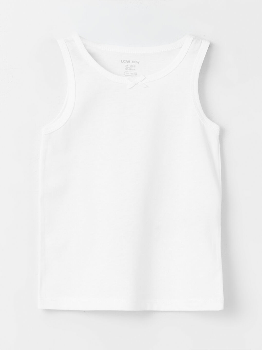 Ekru Bisiklet Yaka Kız Bebek Atlet