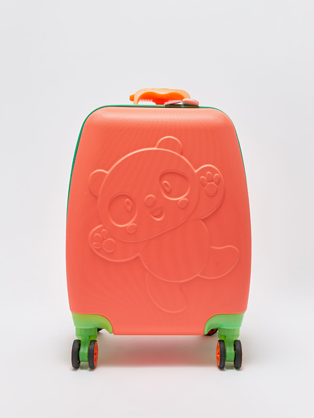 LCW ACCESSORIES Turuncu Panda Baskılı Kabin Boy Valiz