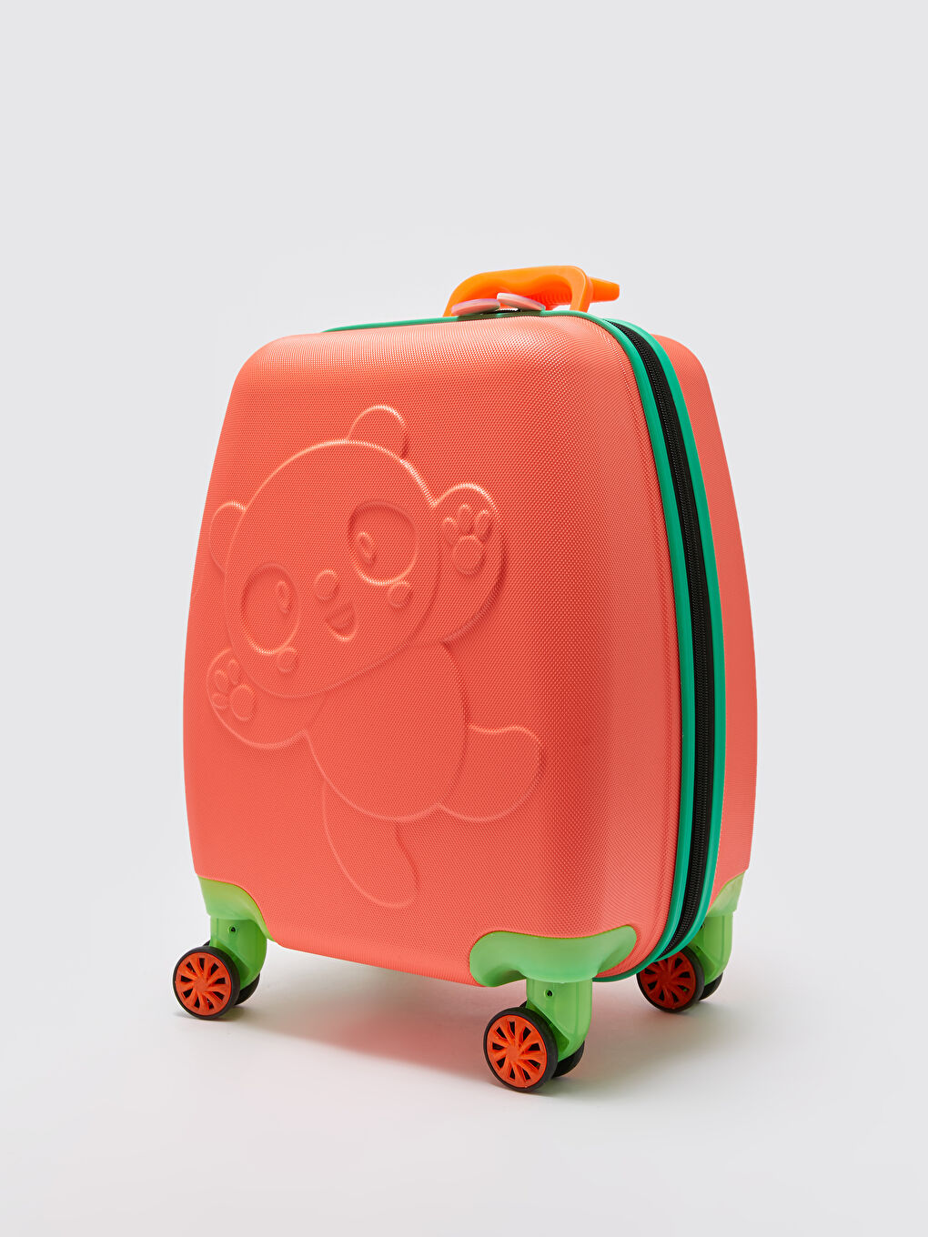 LCW ACCESSORIES Turuncu Panda Baskılı Kabin Boy Valiz - 1