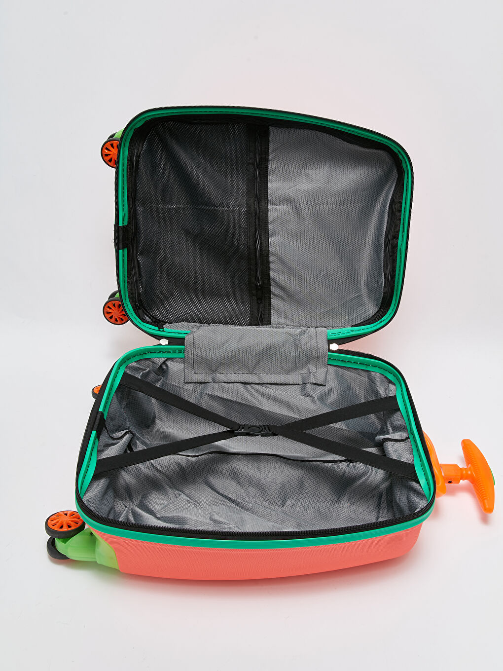 LCW ACCESSORIES Turuncu Panda Baskılı Kabin Boy Valiz - 4