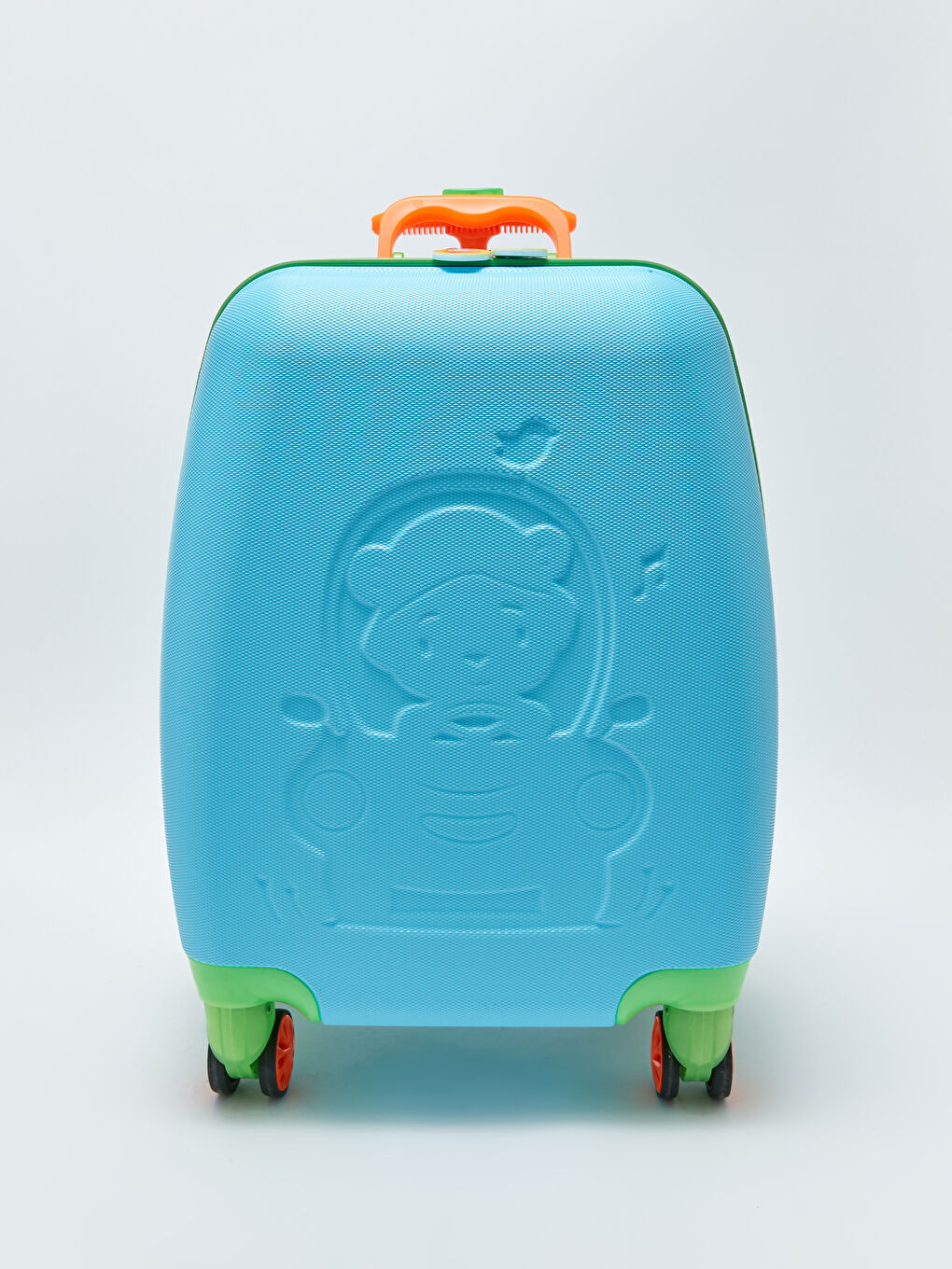 Mavi Panda Baskılı Kabin Boy Valiz
