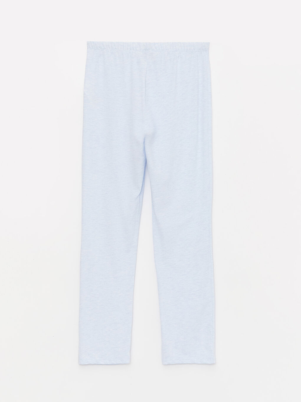 Mavi Bisiklet Yaka Düz Uzun Kollu Kadın Pijama Takımı-9