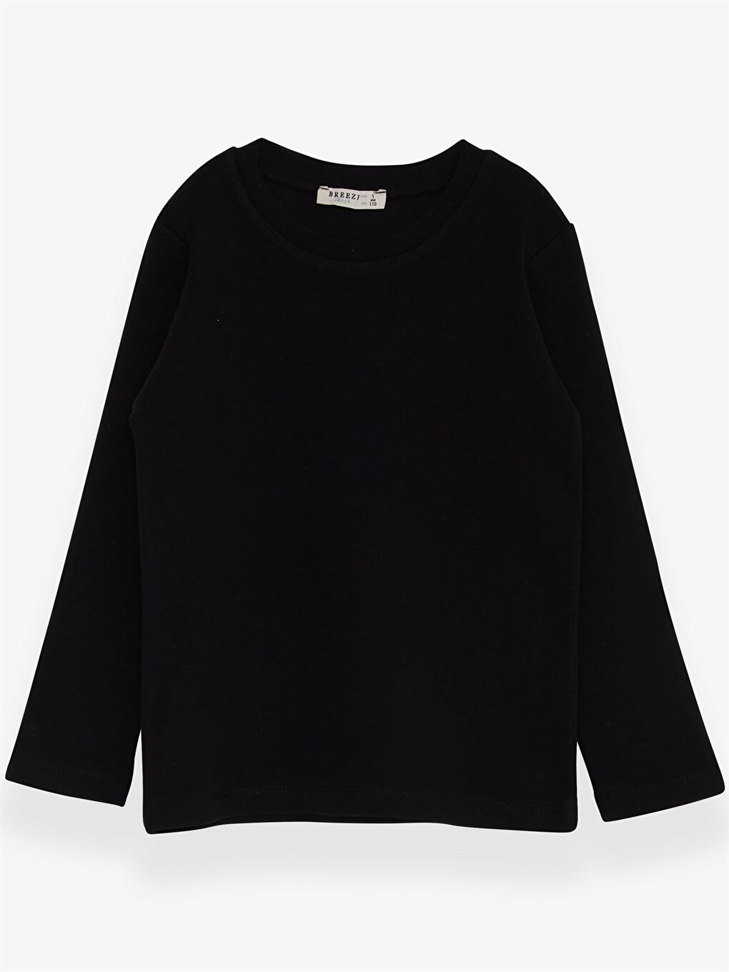 Siyah Bisiklet Yaka Erkek Çocuk Tişört