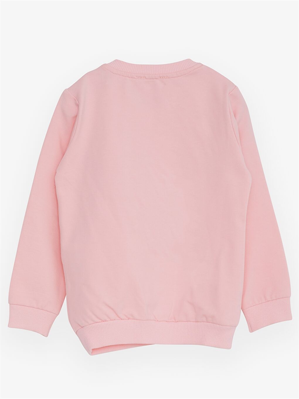 Breeze Pembe Bisiklet Yaka Uzun Kollu Baskılı Kız Bebek Sweatshirt - 1