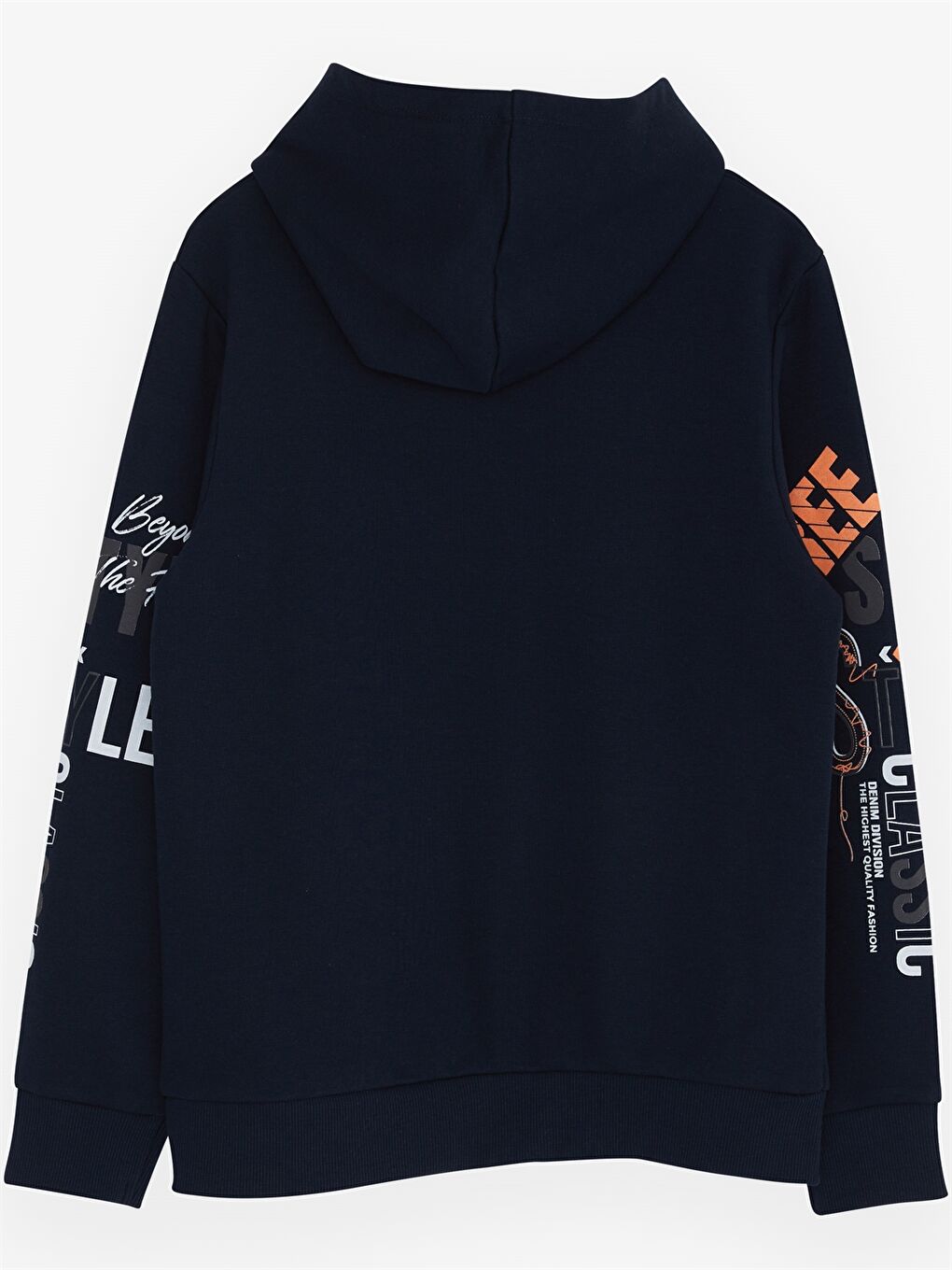 Breeze Lacivert Baskılı Uzun Kollu Erkek Çocuk Hoodie - 1
