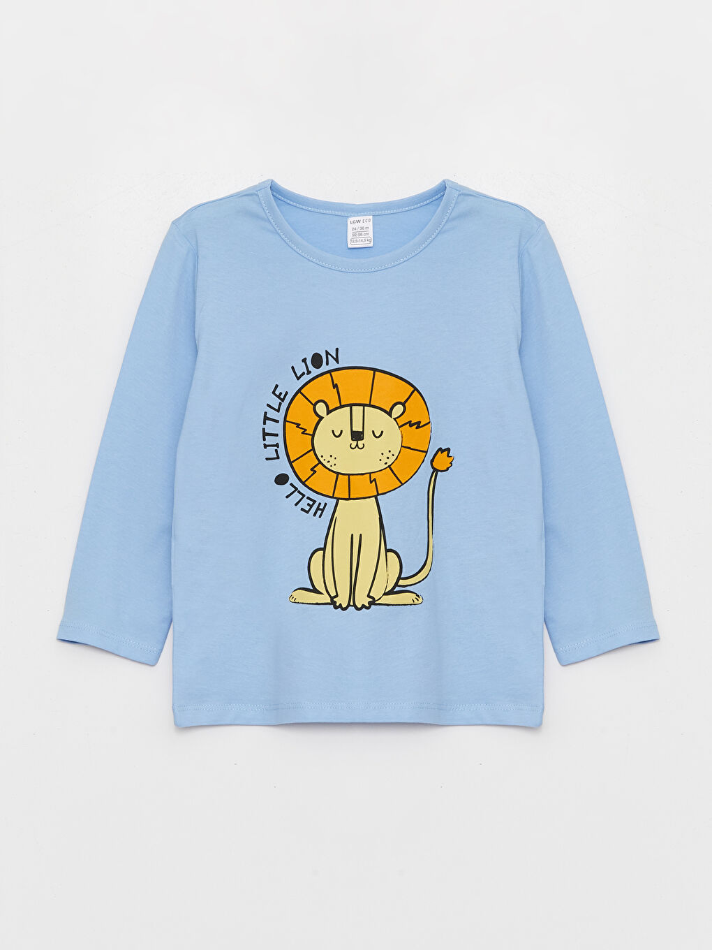 Mavi Bisiklet Yaka Uzun Kollu Baskılı Erkek Bebek Pijama Takım-1