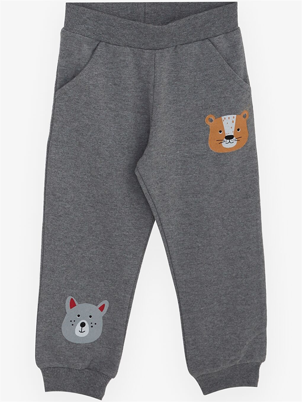 Sarı Bisiklet Yaka Uzun Kollu Baskılı Erkek Bebek 2'li Takım-3