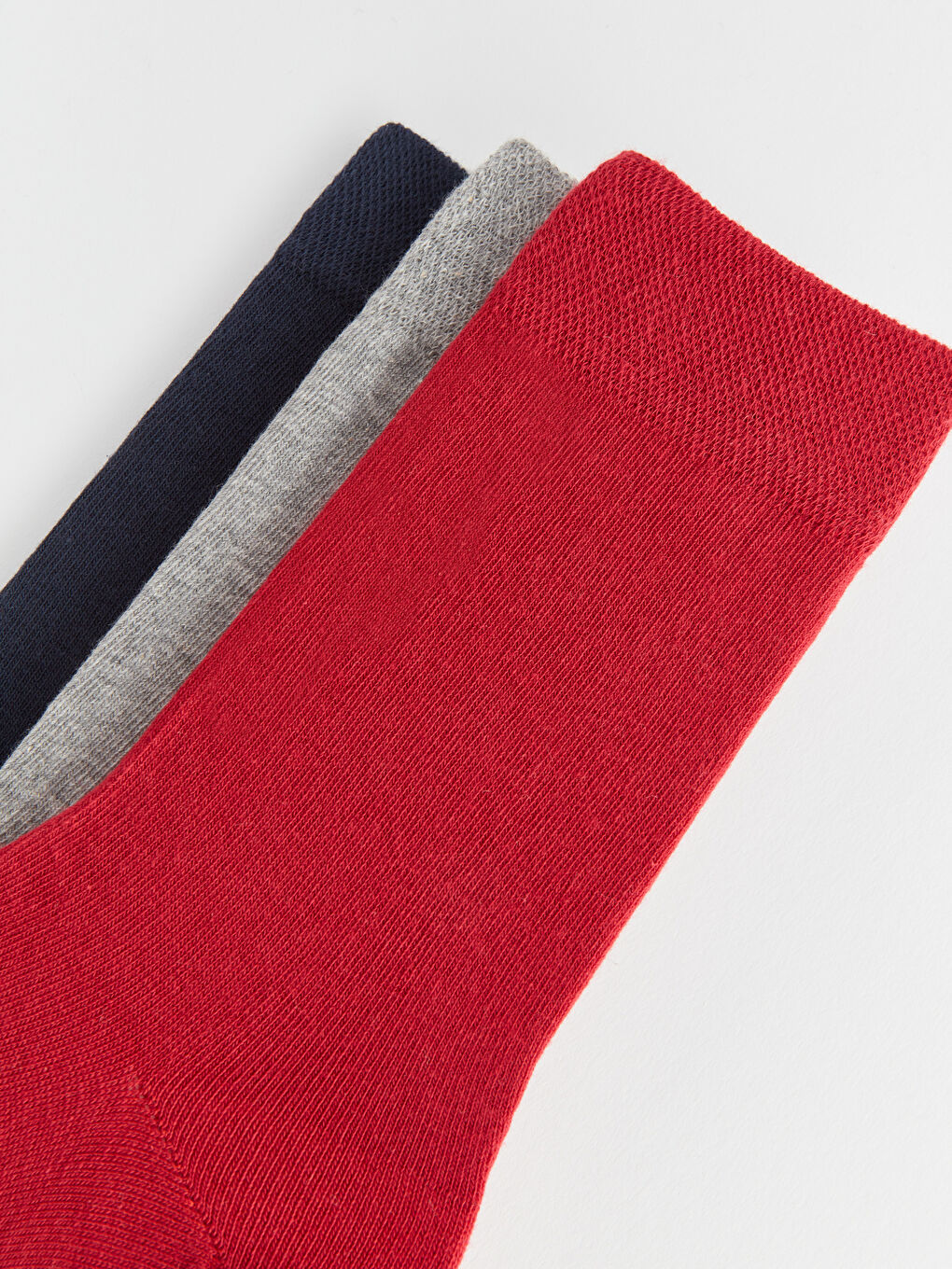 Bordo Erkek Soket Çorap 3'lü-2