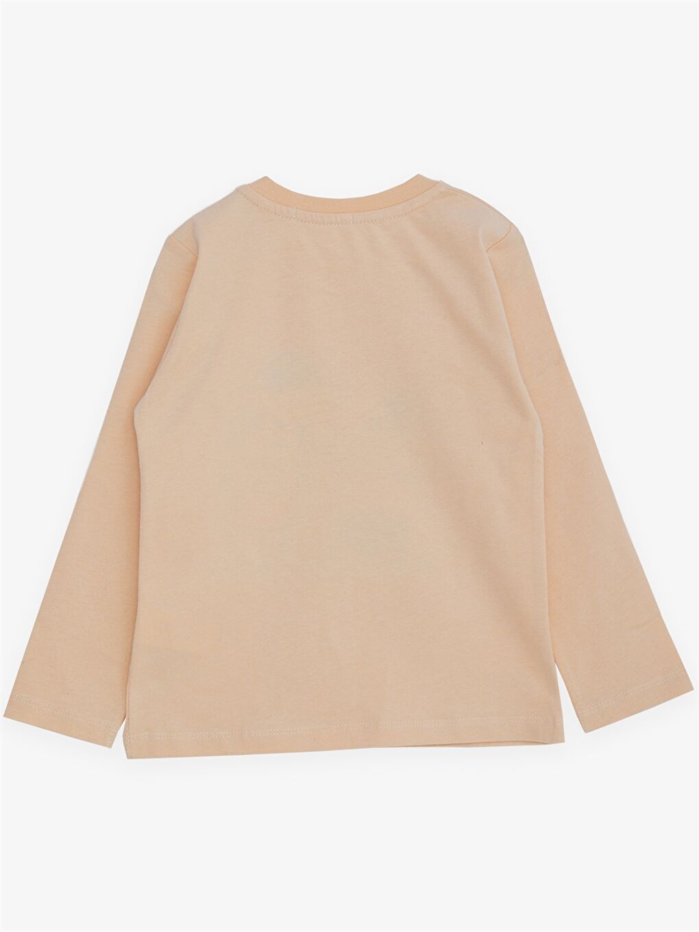 Bej Bisiklet Yaka Uzun Kollu Baskılı Erkek Bebek Sweatshirt-1