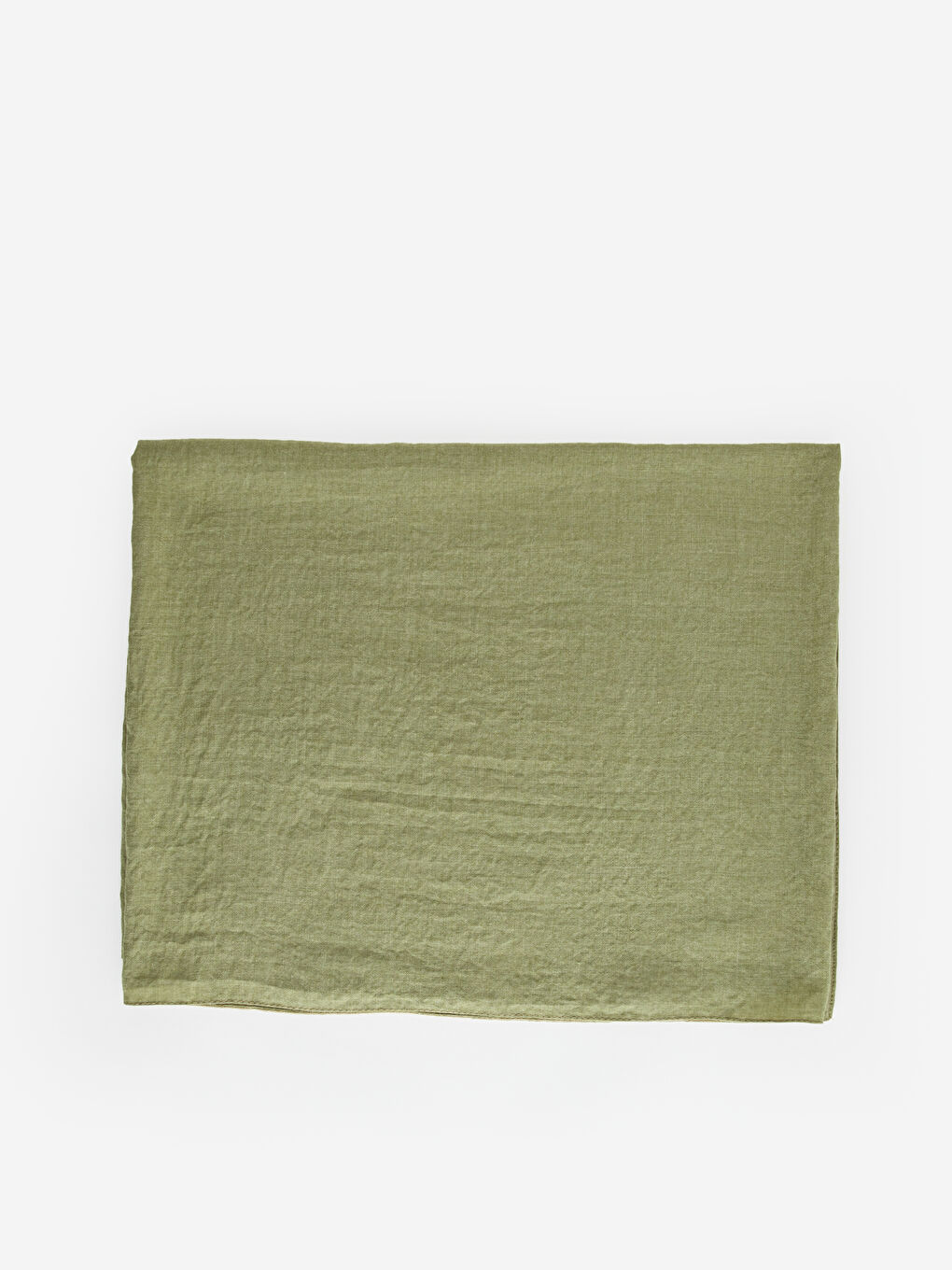 Yeşil Düz Vual Kadın Şal