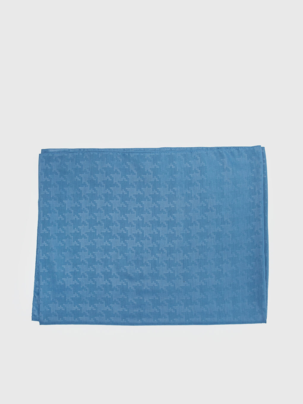 Mavi Jakarlı Kadın Şal-2