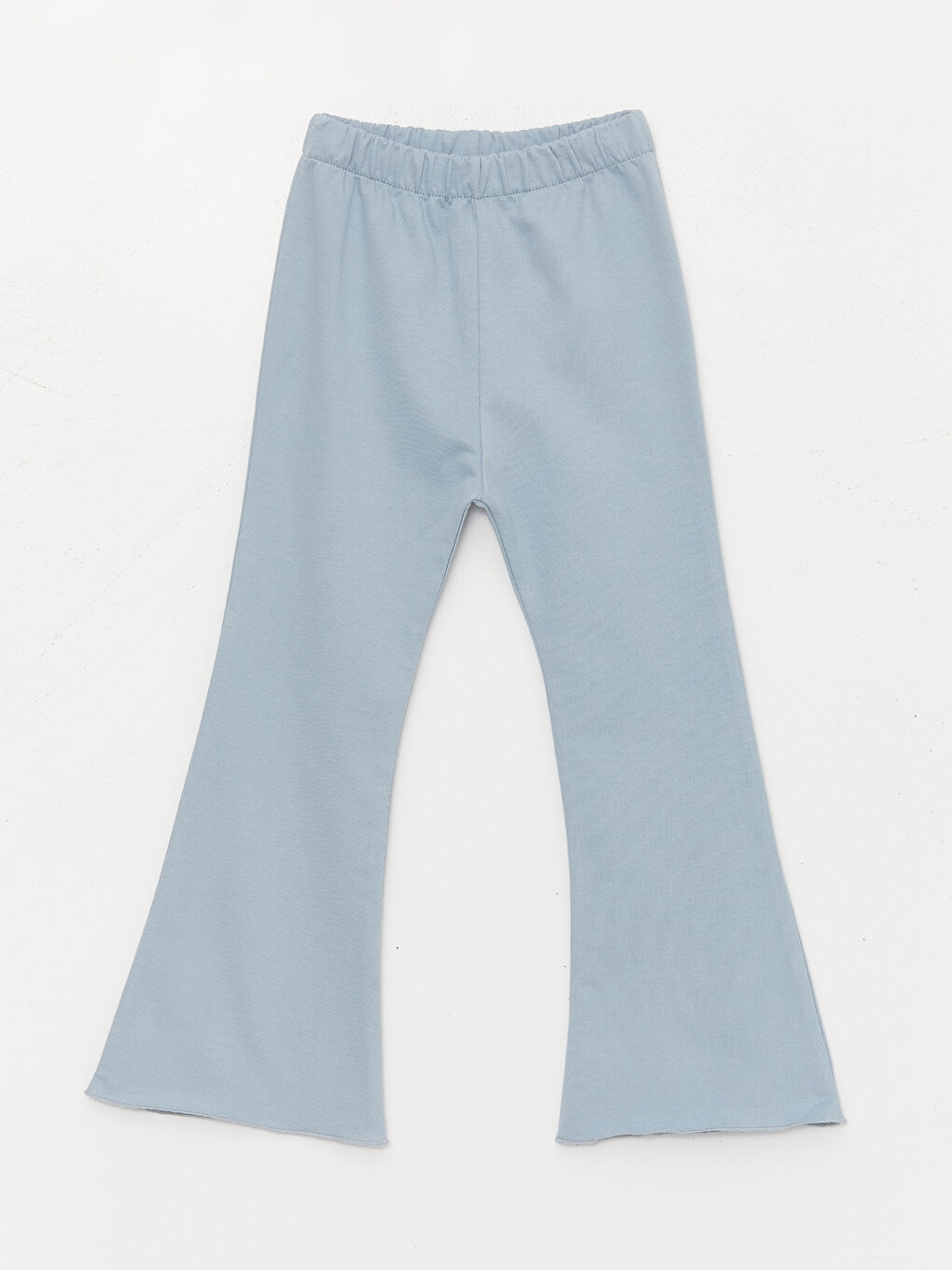 Mavi Bebe Yaka Uzun Kollu Kız Çocuk Tişört ve Tayt-6