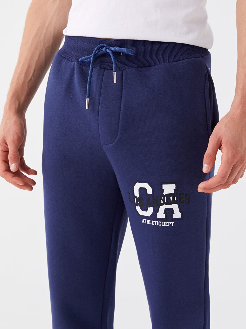 Lacivert Standart Kalıp Erkek Jogger Eşofman Altı-1