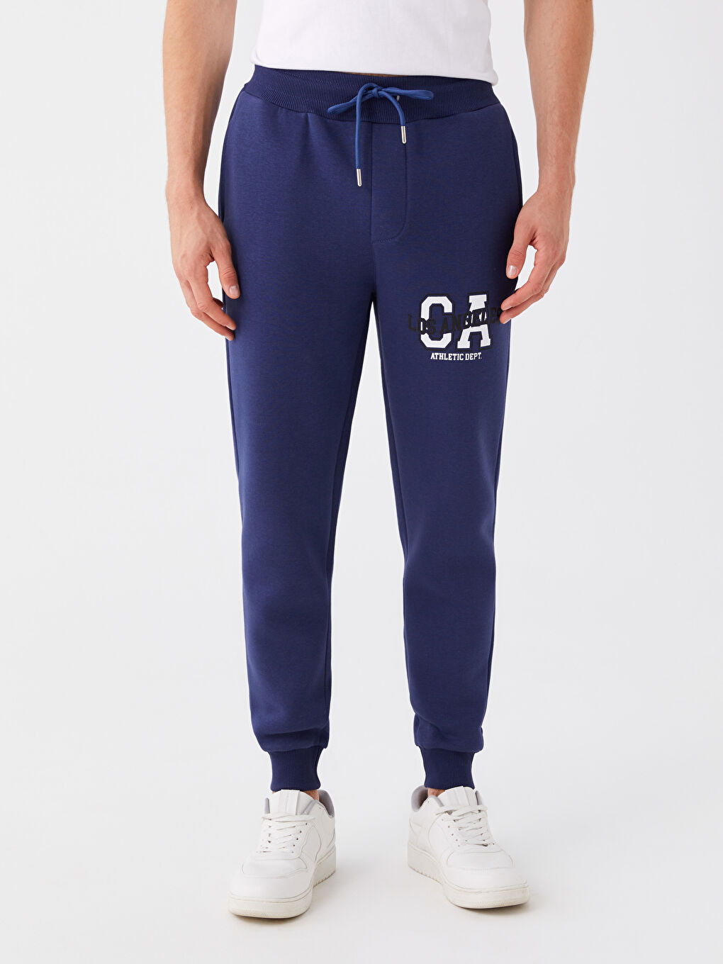 Lacivert Standart Kalıp Erkek Jogger Eşofman Altı-2