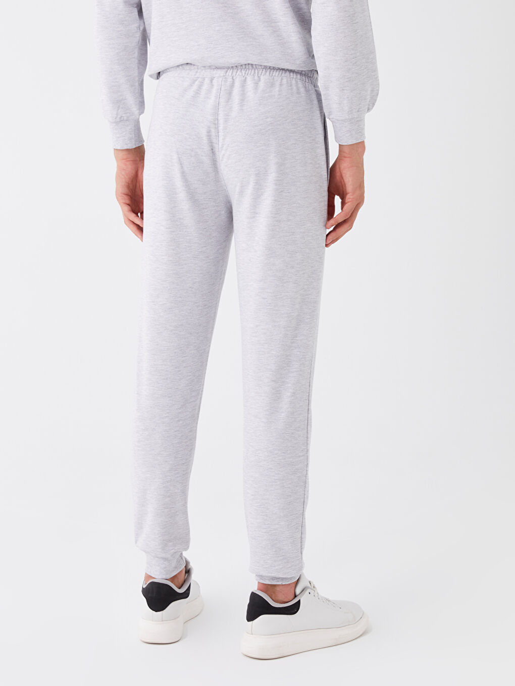 Gri Standart Kalıp Erkek Eşofman Altı-4