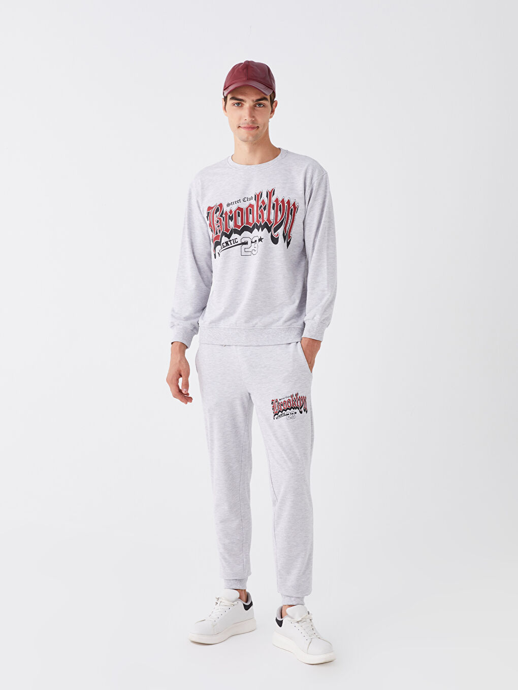 Gri Standart Kalıp Erkek Jogger Eşofman Altı-1