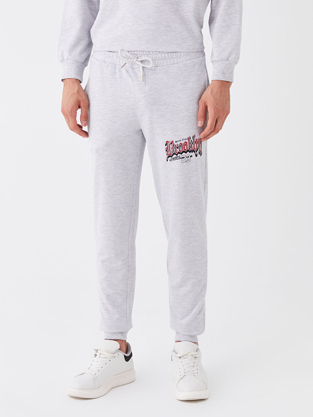 Gri Standart Kalıp Erkek Jogger Eşofman Altı-3