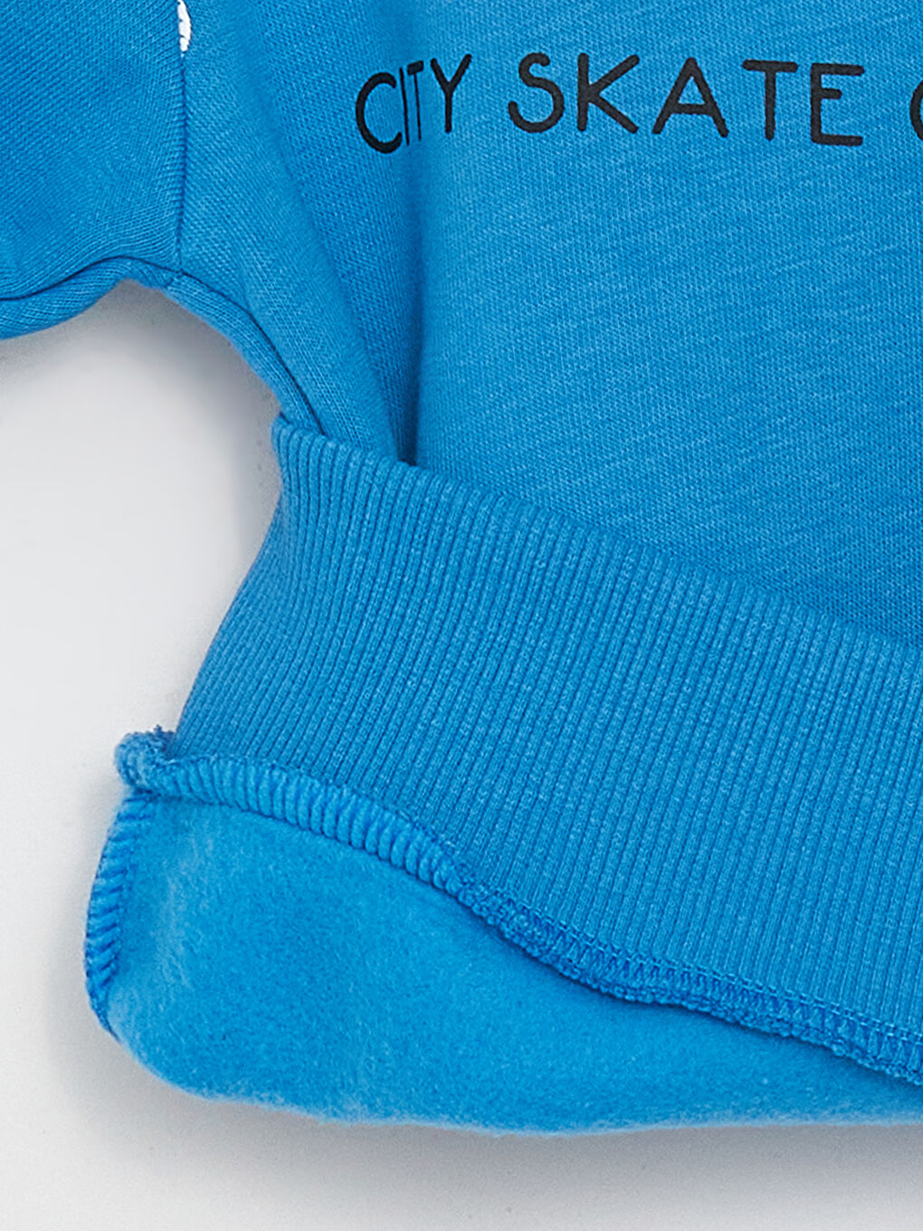 Mavi Bisiklet Yaka Baskılı Uzun Kollu Erkek Çocuk Sweatshirt ve Eşofman Alt 2'li Takım-6