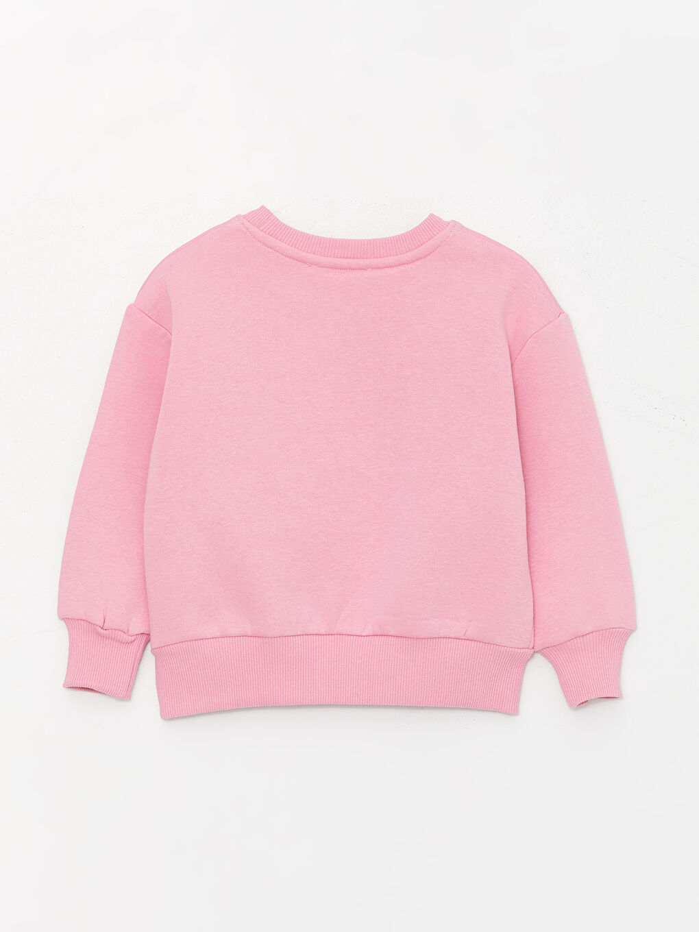 Calimera Kids Pembe Bisiklet Yaka Uzun Kollu Kız Bebek Sweatshirt ve Eşofman Alt 2'li Takım - 2