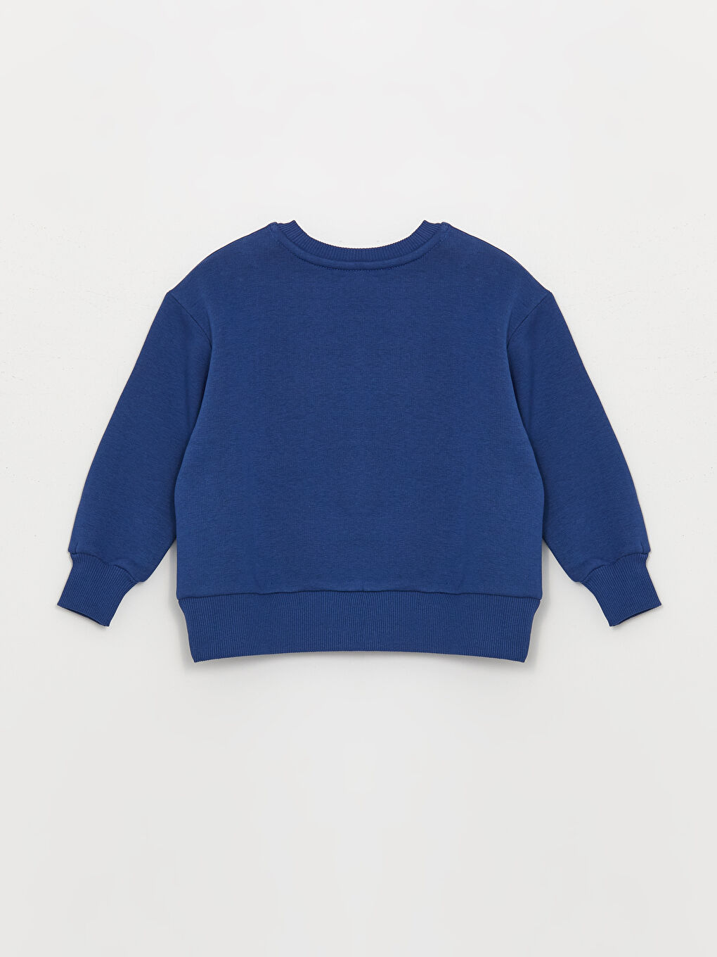 Lacivert Bisiklet Yaka Uzun Kollu Baskılı Erkek Bebek 2'li Takım-2