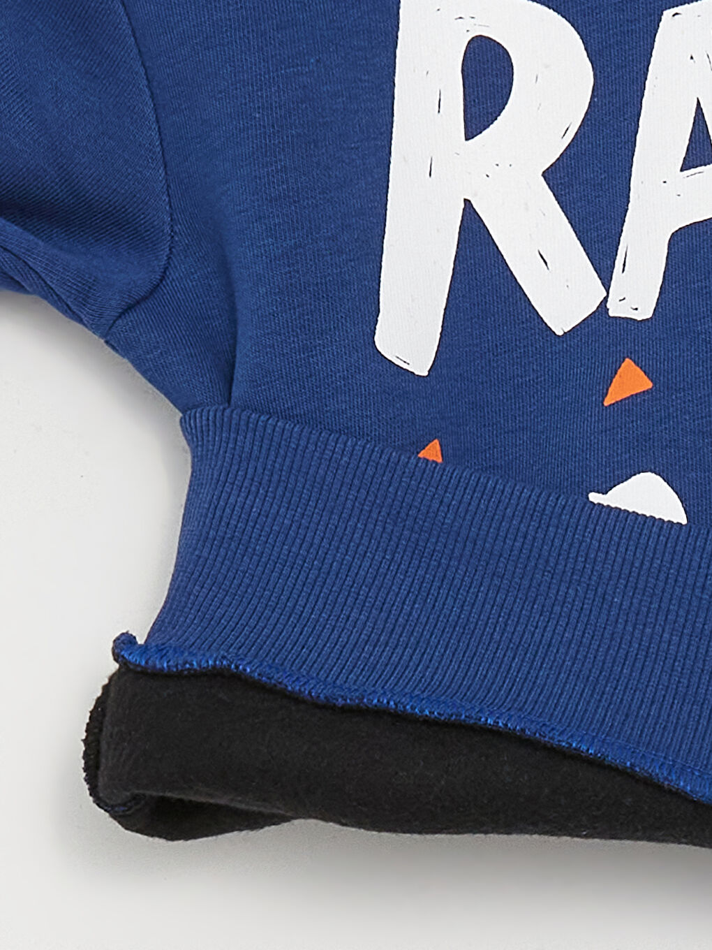 Lacivert Bisiklet Yaka Uzun Kollu Baskılı Erkek Bebek 2'li Takım-6