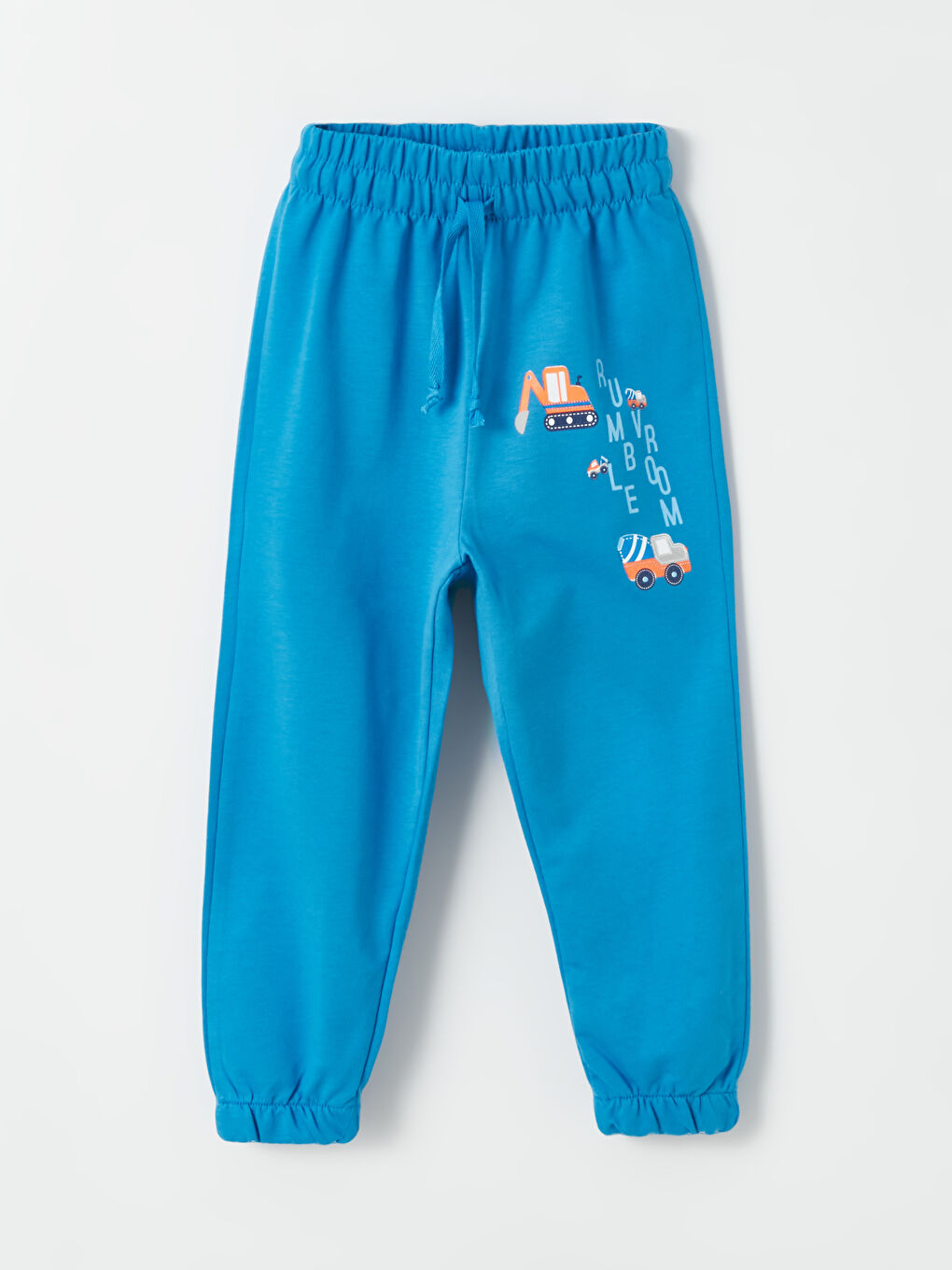 Ekru Bisiklet Yaka Uzun Kollu Baskılı Erkek Bebek Sweatshirt ve Eşofman Alt 2'li Takım-2