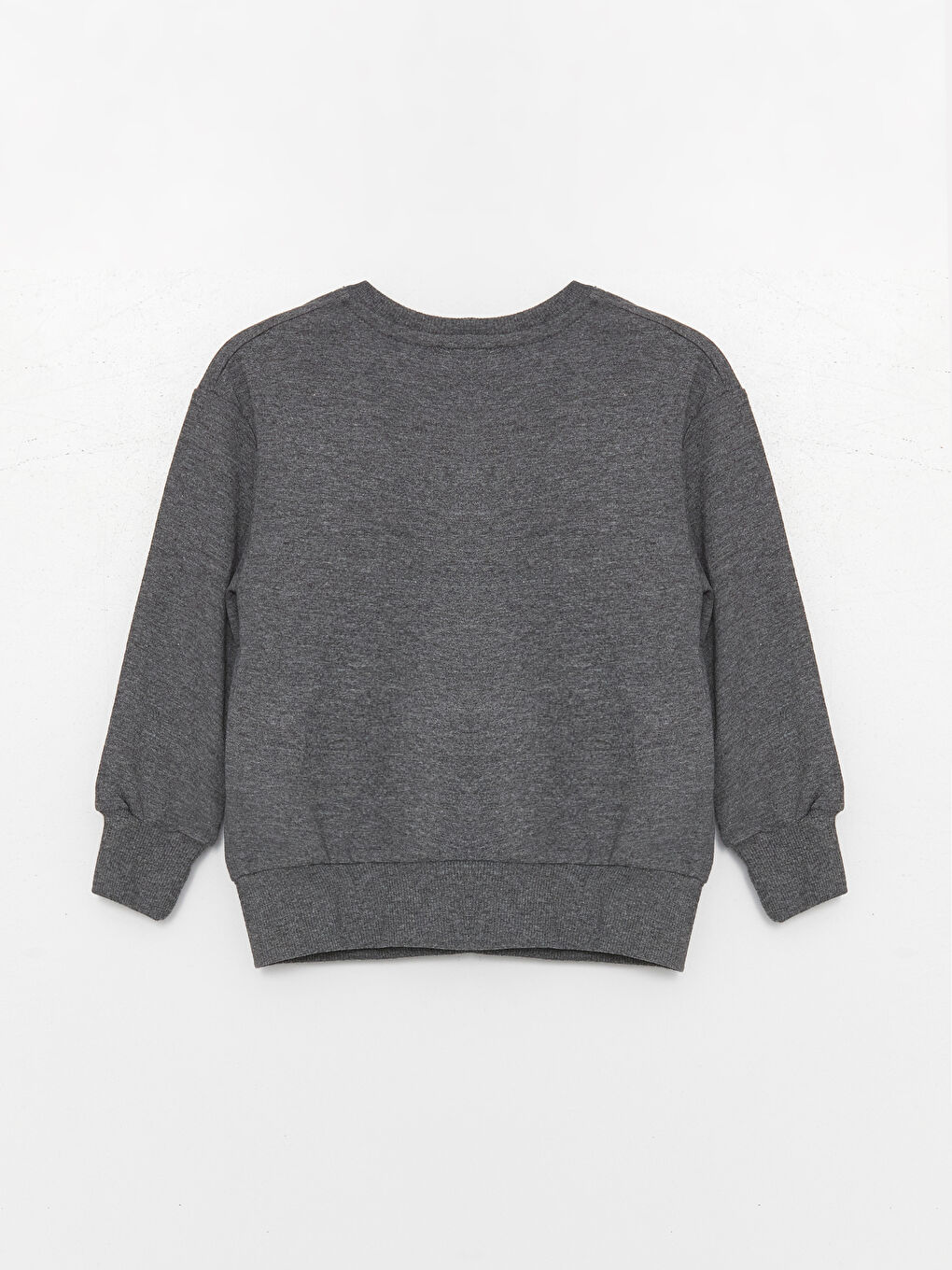 Antrasit Bisiklet Yaka Uzun Kollu Baskılı Erkek Bebek Sweatshirt ve Eşofman Alt 2'li Takım-2