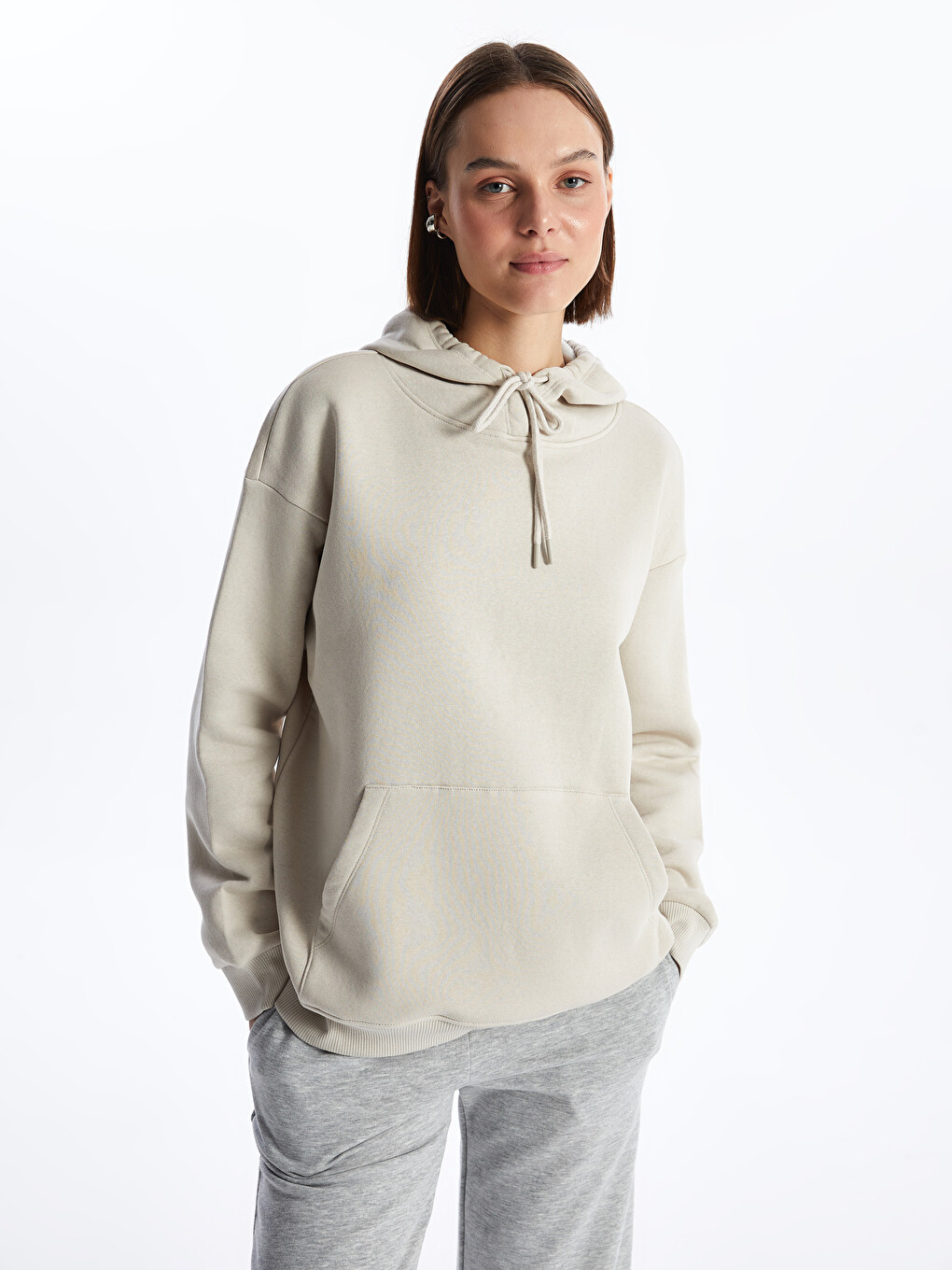 Plain Oversize Women's Thick Hoodie