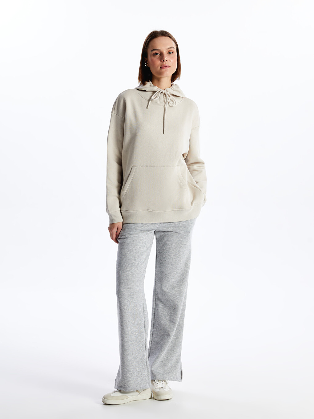 Plain Oversize Women's Thick Hoodie-2